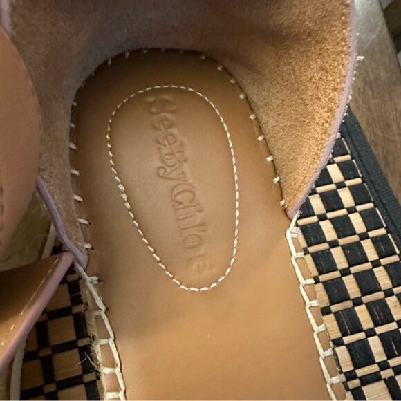 See by Chloé Glyn Platform Espadrille Wedge Sandals Women’s Size 7 - Picture 6 of 13